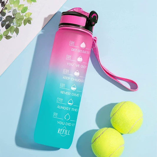 Sport Print Water Bottle Gym Water Bottle For Outdoor - Ekovityy